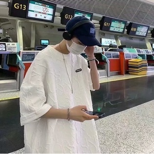 Áo Thun Tay Ngắn Cổ Tròn Cỡ Lớn Phong Cách Hàn Quốc Thời Trang Cho Nam Và Nữ Mềm mại thời trang thoải mái ngắn tay áo