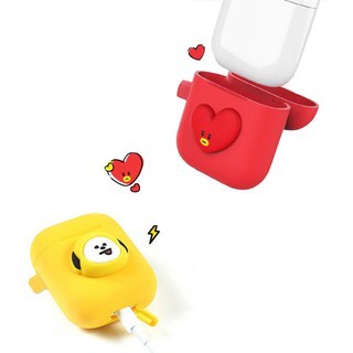 👏Ready Stock🎀 Vỏ bảo vệ hộp sạc tai nghe không dây Bluetooth Airpods 1/2 hình Kakao & BT21 hoạt hình đáng yêu bằng silicon | BigBuy360 - bigbuy360.vn
