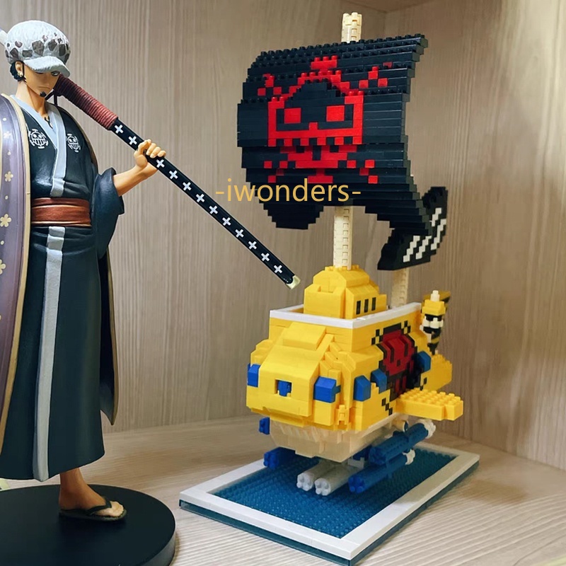Mô Hình Đồ Chơi Lắp Ráp Tàu Cướp Biển Trong Phim Hoạt Hình "One Piece" Kids education toys