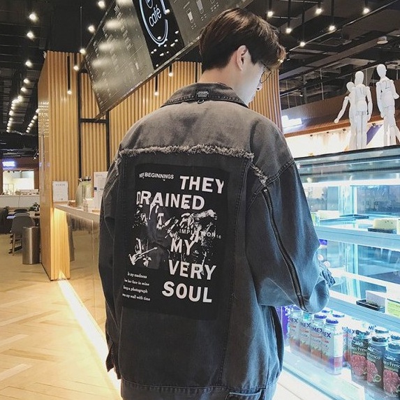 Áo Khoác Jeans Đôi Tay Khóa Unisex Cho Cả Nam Và Nữ Vải Jeans Xuất Dày Dặn