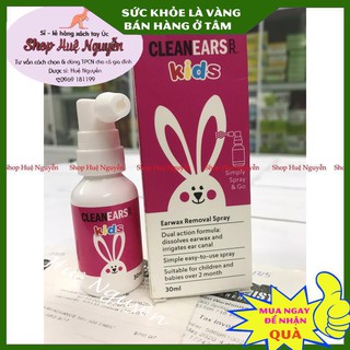 Xịt Tan Ráy Tai Cho Bé Cleanears Kids 30ml, Úc CHUẨN CHEMIST