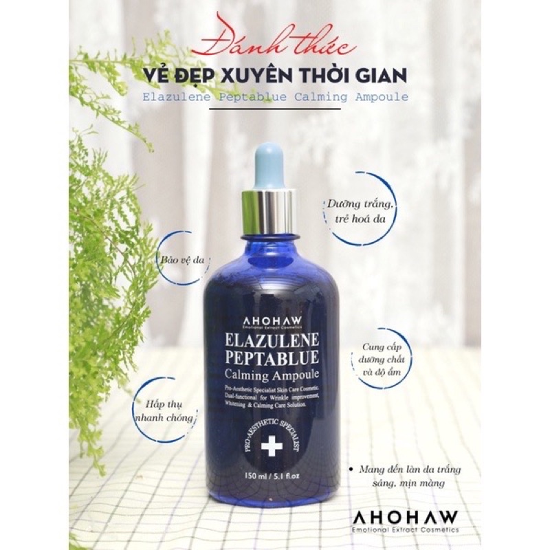 Serum All in one Elazulene Peptablue Ahohaw