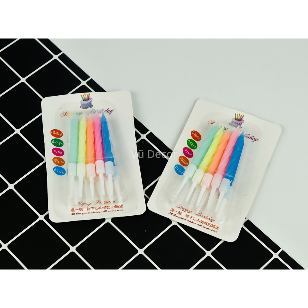 Nến Rainbow sinh nhật (10 vĩ)