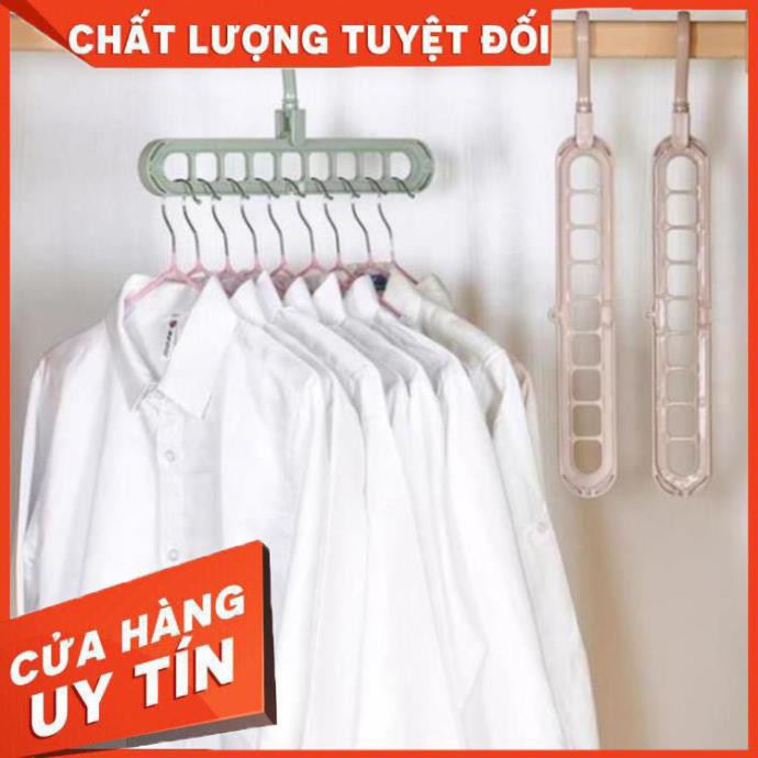 Móc Treo Quần Áo Đa Năng 9 Lỗ Tiết Kiệm Diện Tích - Xoay 360 độ K137