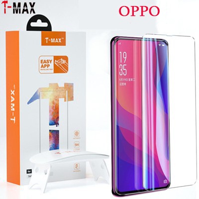 T-Max Curved Full phủ đầy đủ OPPO Find X3 X2 Bảo vệ màn hình kính cường lực keo UV