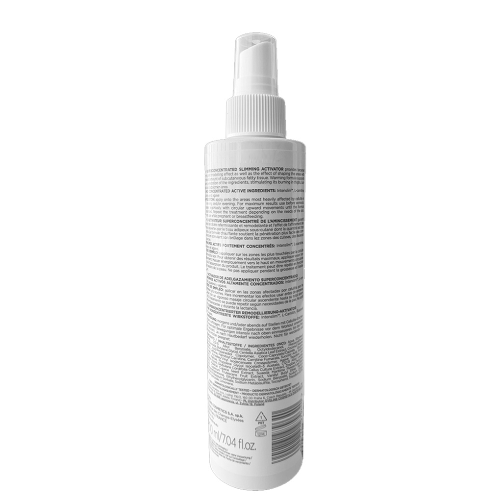 Gel Tan Mỡ Nóng, Đốt Cháy Mỡ Dưới Da, Giúp Làm Săn Chắc Da, Mỹ Phẩm Eveline Slimming Activator Clinic, Chai Xịt 250ml