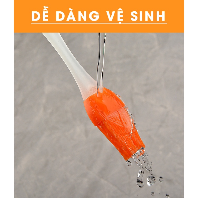 Chổi Quét Dầu Ăn Đồ Nướng - Cọ Quét Mỡ, Quét Mặt Bánh Silicon Cán Trong Chịu Nhiệt Đa Năng PVN35