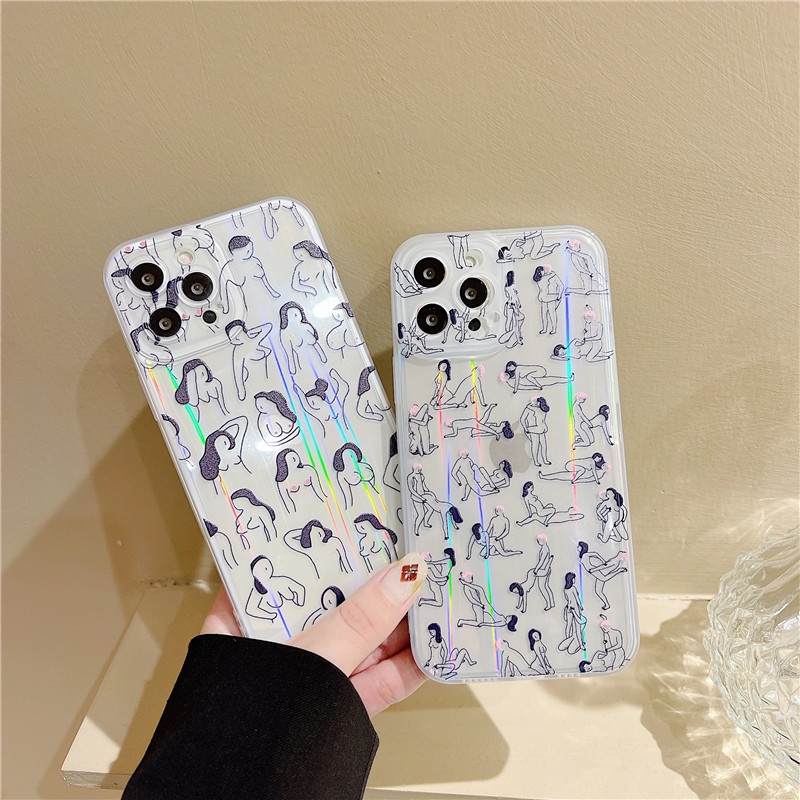 Ốp điện thoại TPU mềm trong suốt chống sốc cho iPhone 13 Pro Max iPhone 12 11 XS MAX 78 Plus XR