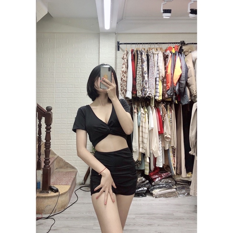 Bikini đồ bơi nữ đi biển 2 mảnh xoắn ngực chip giấu bụng BIKINI SUNSHINE MS-P13