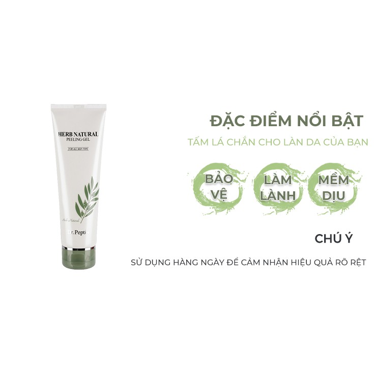 Tẩy tế bào chết trà xanh organic dịu nhẹ Dr Pepti TDC05