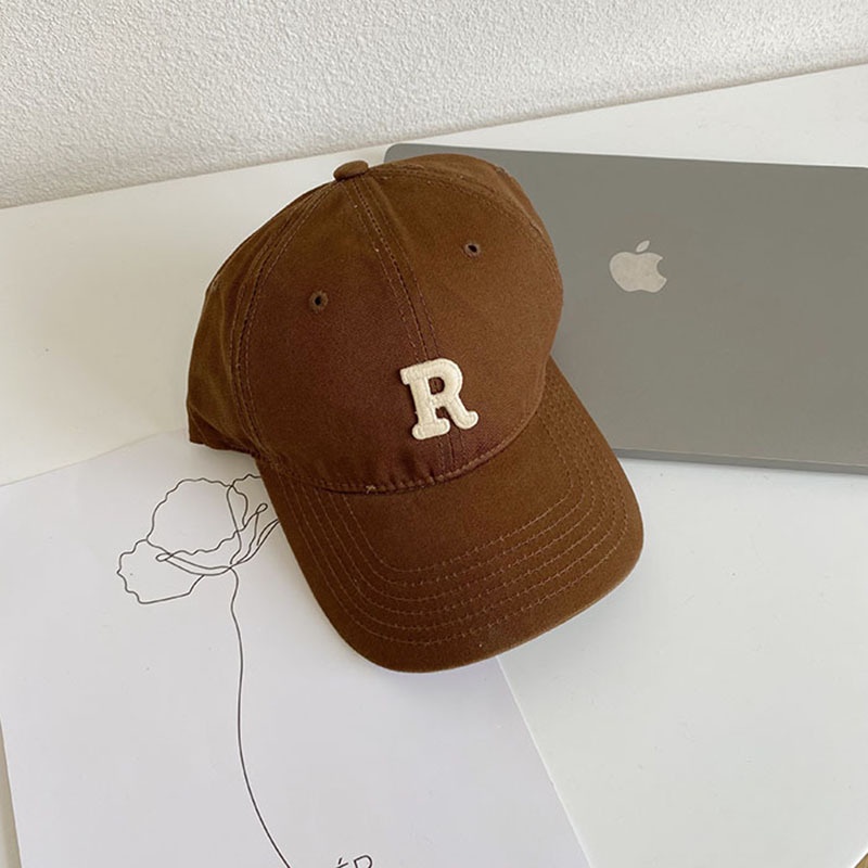 Mũ Lưỡi Trai Chống Nắng In Chữ Blogger R Màu Trắng Kiểu Nhật Hàn Thời Trang Mùa Hè Cho Nữ