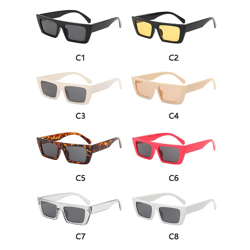 Kính mát vuông chống tia UV400 cho nam nữ