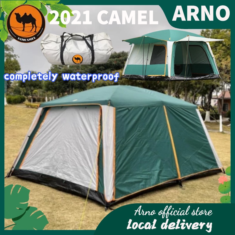 2021 CAMEL Tent Lều Chống Thấm Nước Tự Động Camel Ten Large Space Đủ Cho Cả Gia Đình Cắm Trại Khemah