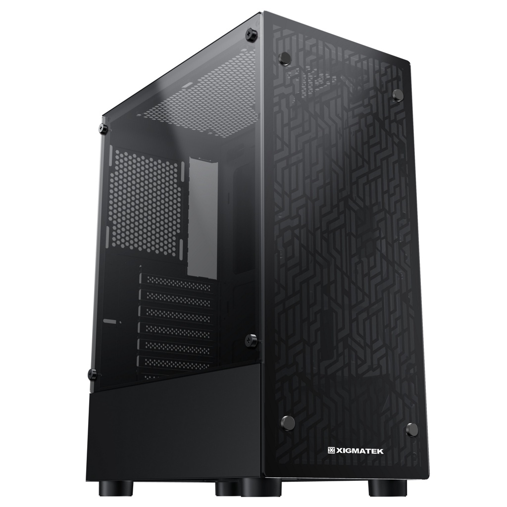 Giá siêu sốc Vỏ Case XIGMATEK NYA 3F (EN49516) - ATX, 2 SIDE TEMPERED GLASS, KÈM 03 FAN XIGMATEK X22F - New - BH 12 Thán