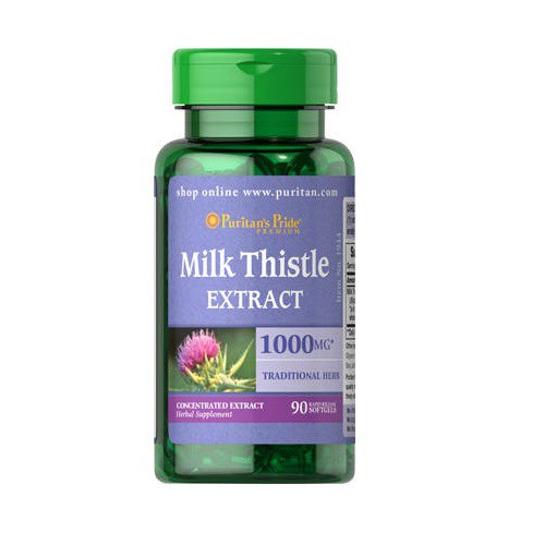 Combo thải độc mát gan sạch mụn ngừa nóng trong Puritan's Pride-Zinc for acne 100v Milk thistle 100mg 90v | BigBuy360 - bigbuy360.vn