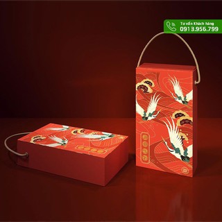 Bộ 10 hộp trung thu 2 bánh 150g - 250g chim hạc