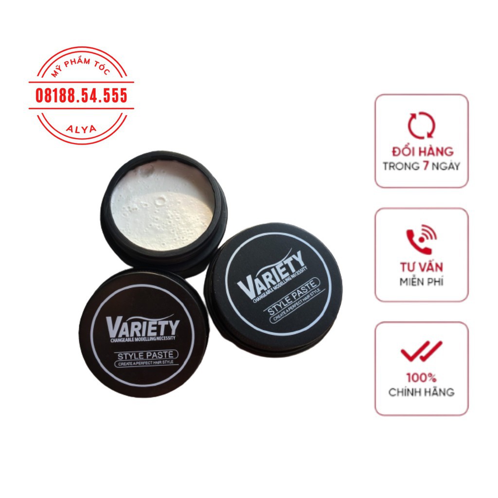 Sáp, Wax vuốt tóc Variety Matte Lasting 100gr tạo kiểu giữ nếp cho tóc. HÀNG CHÍNH HÃNG .