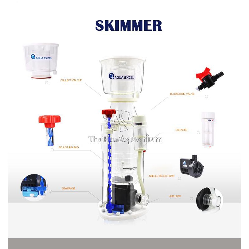 LỌC CÁ BIỂN PROTEIN SKIMMER AQUA EXCEL AE-401