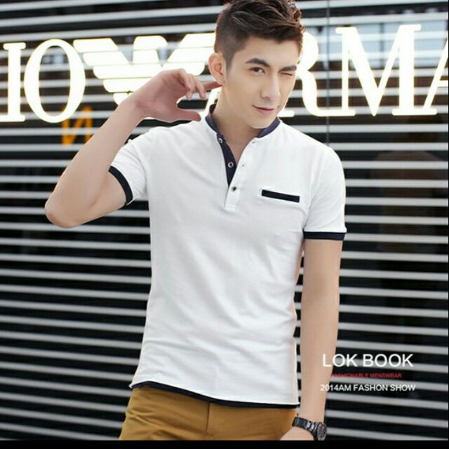 Áo thun nam cổ trụ chất lương