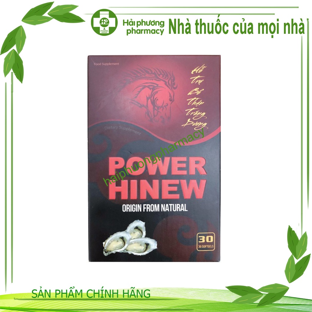 POWERHINEW 30 viên. Hỗ trợ bổ thận, tráng dương, tăng cường khả năng sinh lý nam giới