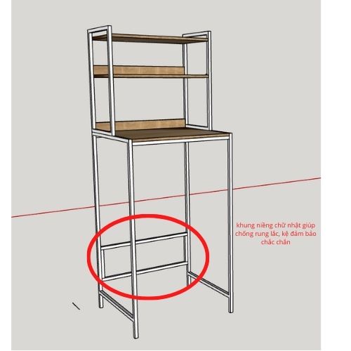 Kệ Máy Giặt 3 Tầng Đa Năng Arego KMG03