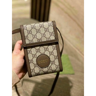 Túi đeo chéo gucciii điện thoại unisex nữ nam đều dùng được nắp gập full box