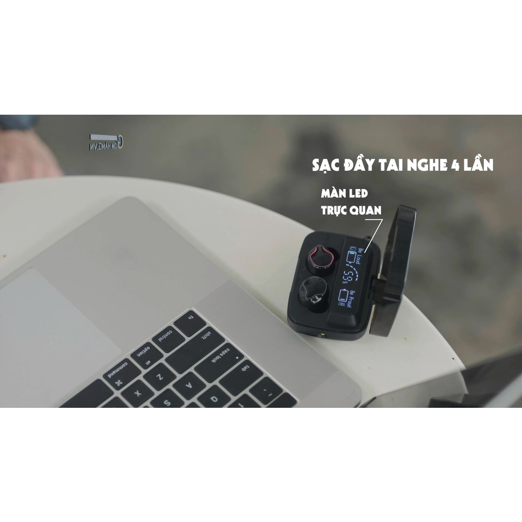 Tai nghe Bluetooth M9 5.1 Gamming Mặt gương đẹp mắt Chống nước chuẩn IPX7 - bảo hành 6 tháng - Gomhang.vn
