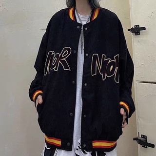 Áo bomber 2 lớp dày dặn trần bông nam nữ kiểu bóng chày cực ngầu