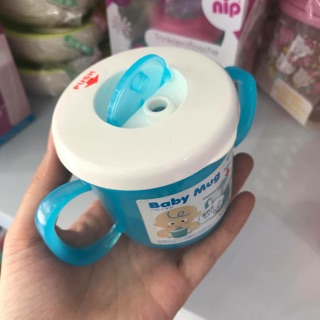 [GIÁ SỐC] Cốc tập uống cắm ống hút 2 tay cầm Inomata Nhật - [Sỉ tận gốc]