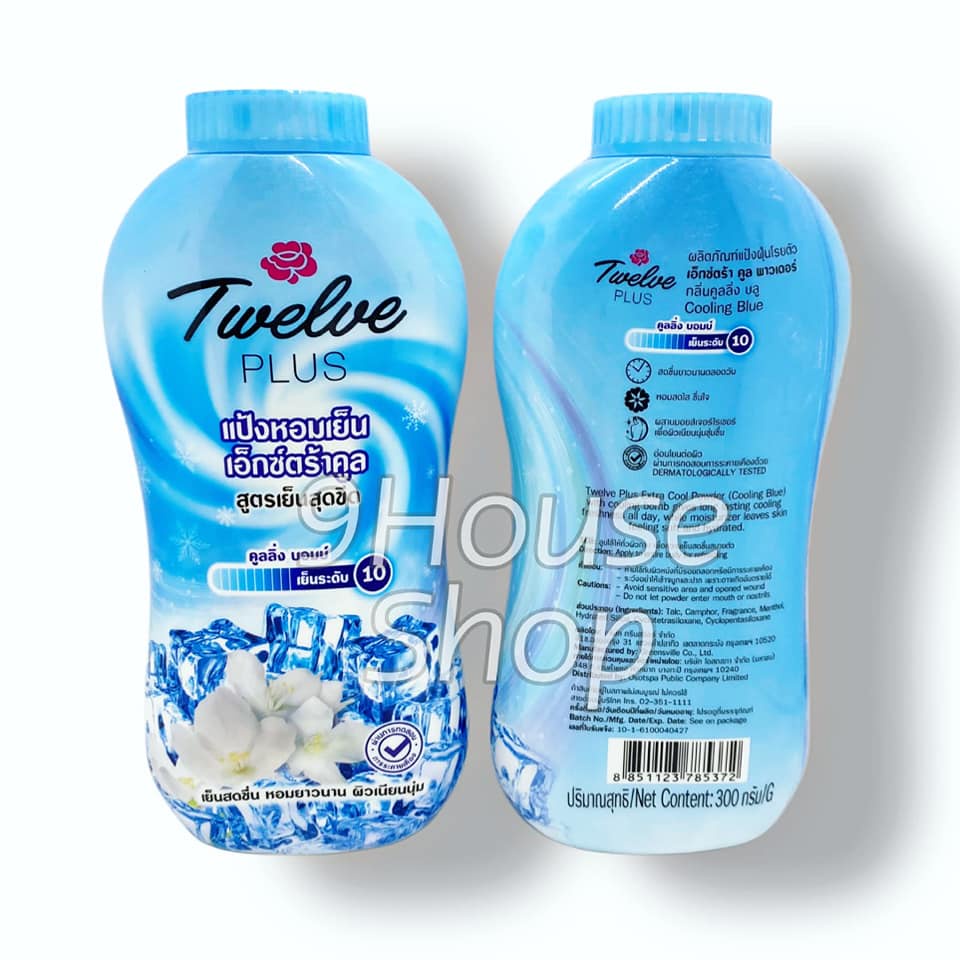 01 Phấn Lạnh Hương Hoa TWELVE PLUS Thái Lan 300gram