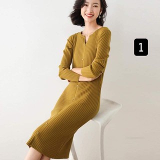 Váy len nữ phong cách Hàn Quốc