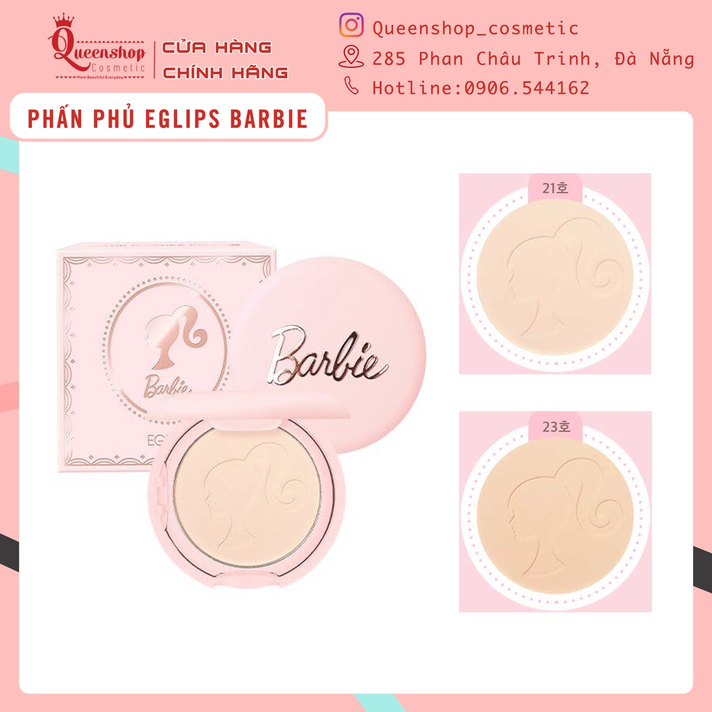 Phấn Phủ Dạng Nén Eglips x Barbie Blur Powder Pact