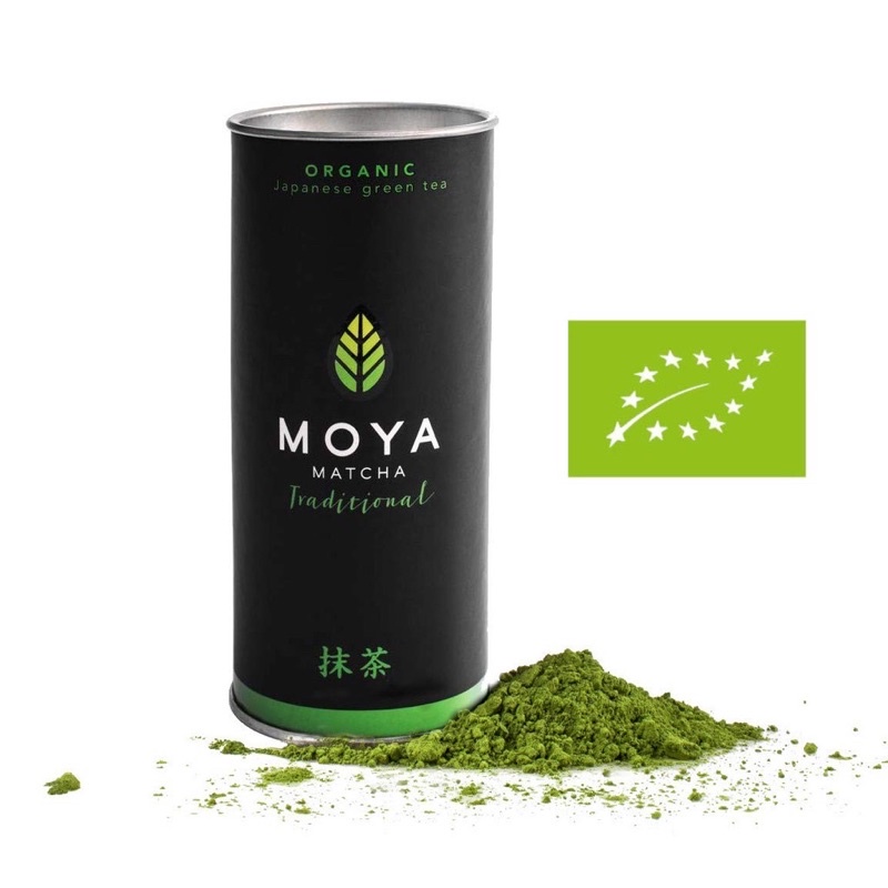 Bột trà xanh matcha hữu cơ Nhật Bản Moya 30g
