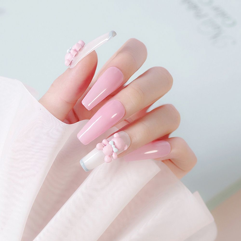 [Hàng mới về] Phụ kiện dán trang trí móng tay nghệ thuật 3D thủ công kiểu dáng hoạt hình dễ thương đa dạng tùy chọn