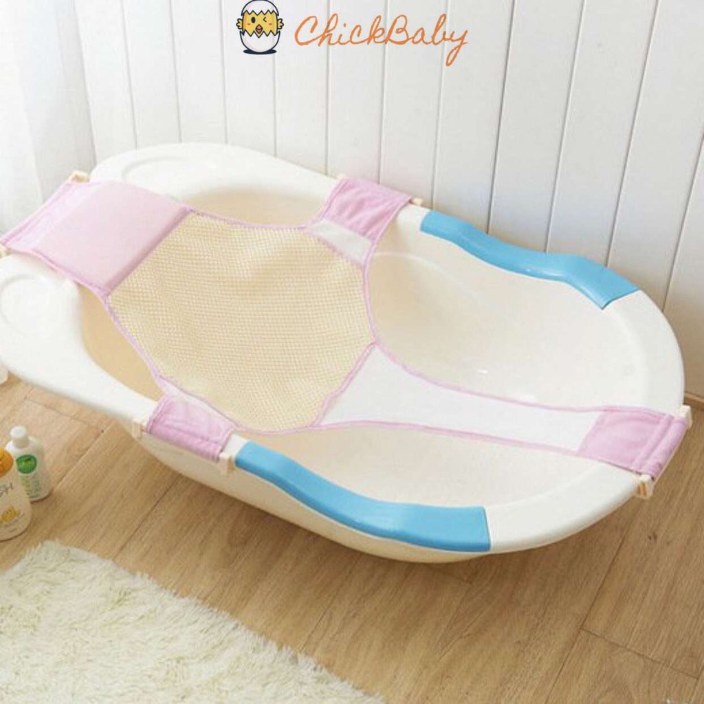 Lưới tắm cho bé, võng tắm gấp gọn cho trẻ sơ sinh thay đổi kích thước ChickBabyShop