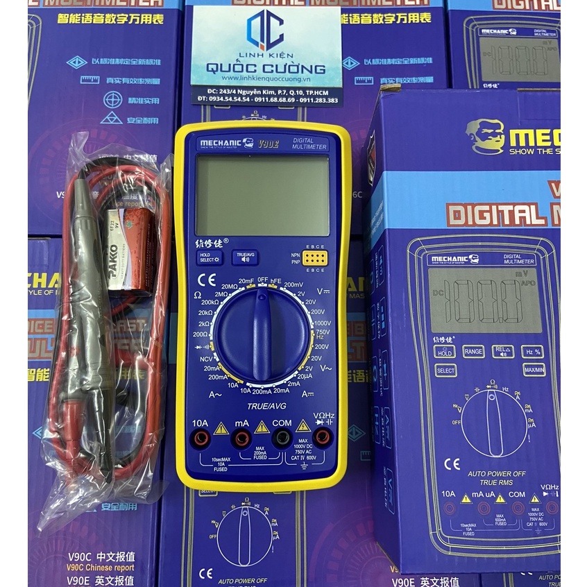 Đồng hồ đo điện tử V90E Mechanic