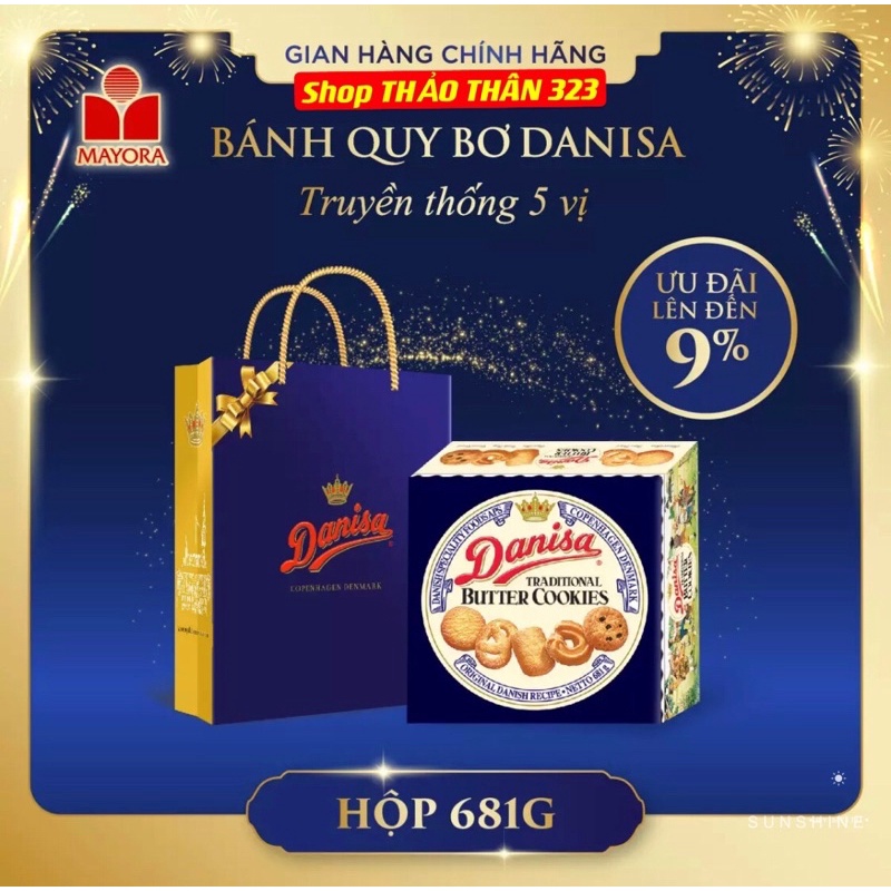 (DateT4/2023)-Bánh Quy Bơ Danisa 454g, 681g, 908g