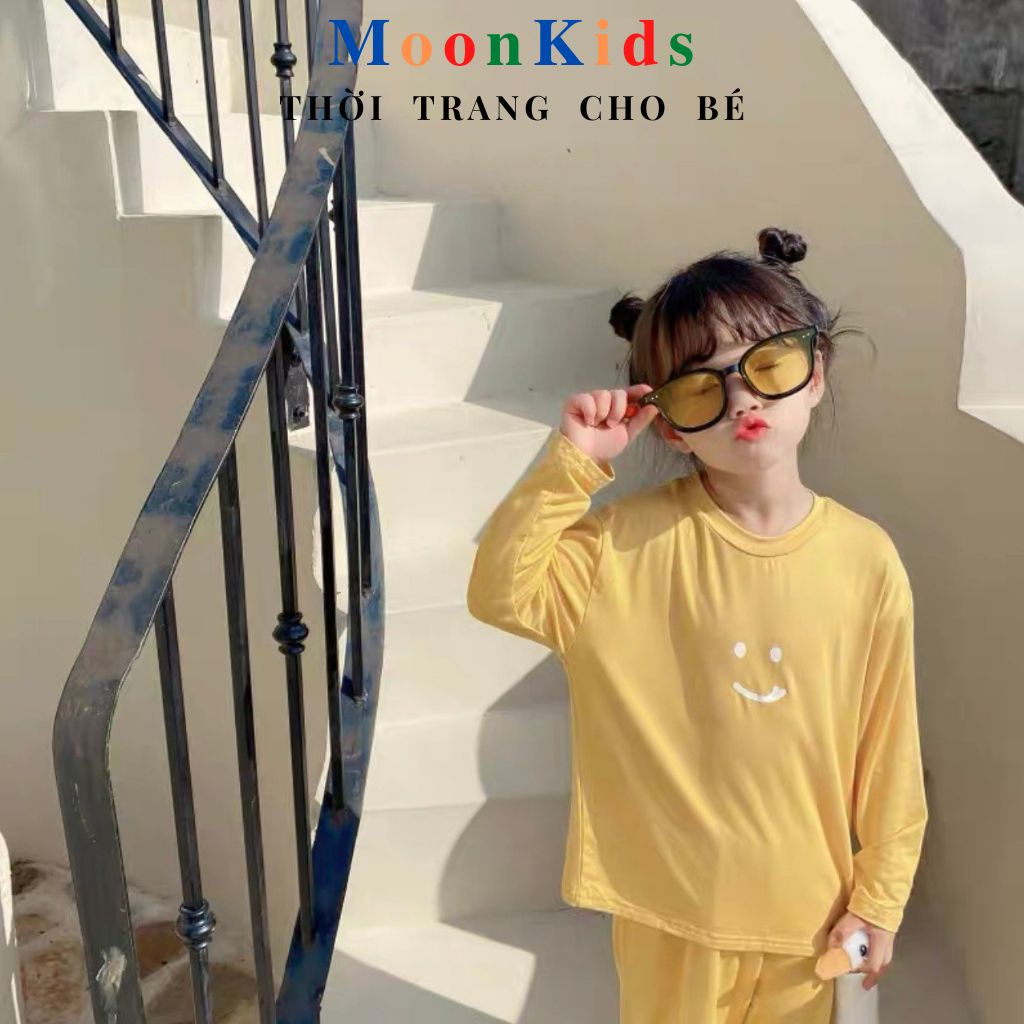 Bộ Thun Lạnh Dài Tay Cho Bé ✨sờ là sướng nhìn là thíc✨ 5 Màu cotton co giãn 4 chiều thấm hút mồ hôi cực tốt