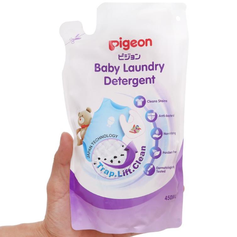 Nước giặt quần áo trẻ em Pigeon ECO Chai 500ml /Túi 450ml