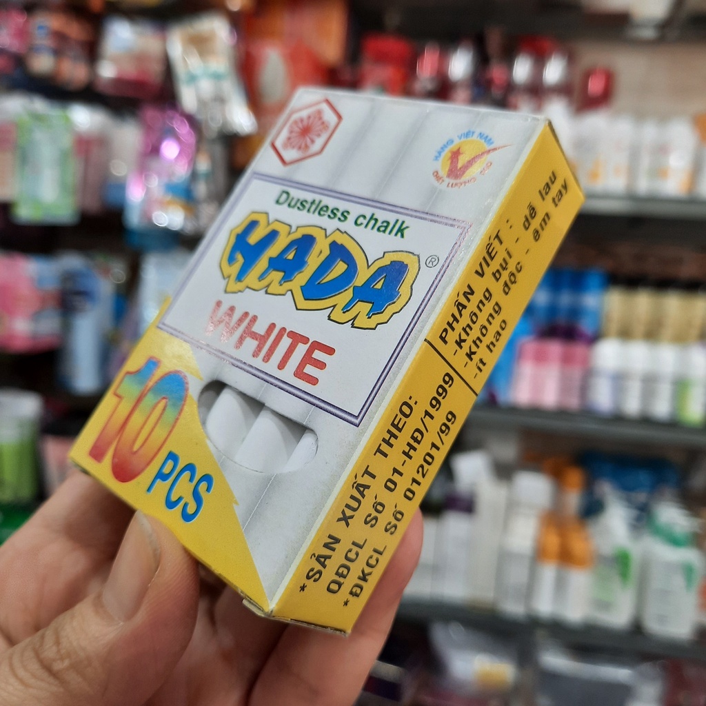 1 Hộp 20 viên phấn trắng không bụi Hada trắng