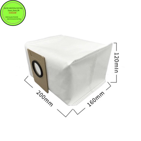 Phụ kiệnTúi chứa rác dành cho thùng rác tự động Robot Ecovacs Deebot X1 OMNI / X1 TURBO