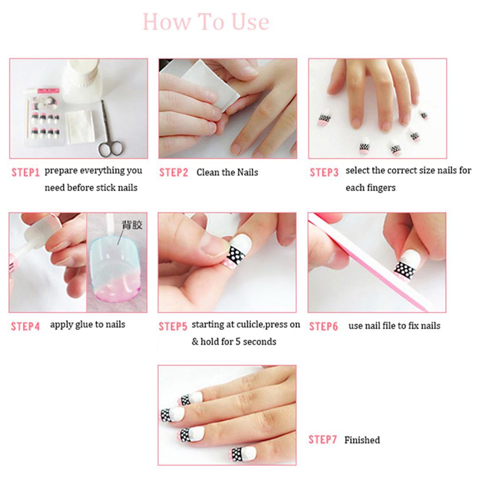 BSUNS Bộ 24 Móng Tay Giả Che Phủ Toàn Diện Họa Tiết Hạnh Nhân Tạo Hình Oval Có Thể Tháo Rời