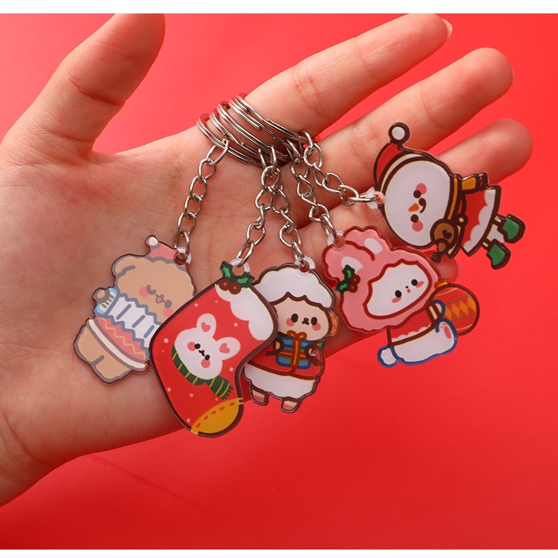 Móc chìa khóa hình ông già noel cho lễ giáng sinh