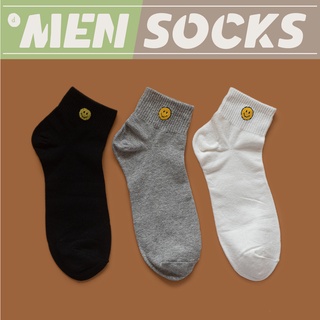 Image of 【d.select】韓國襪子。一顆笑臉│中筒襪 長襪 棉襪 韓襪 男襪