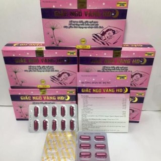 Giấc Ngủ Vàng HD Dưỡng tâm an thần tạo giấc ngủ ngon hộp 30 viên
