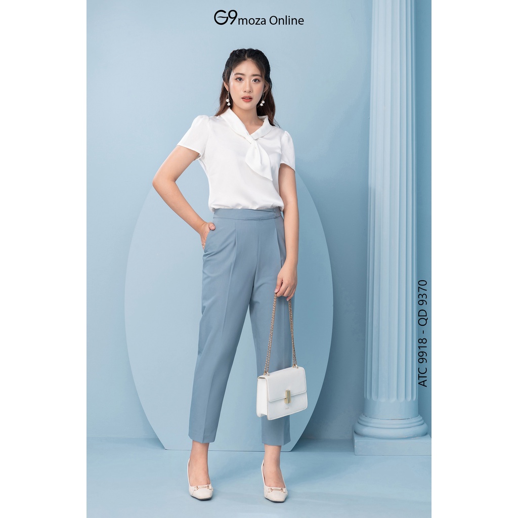 Áo sơ mi nữ 9918 G9moza chất liệu lụa mềm mịn mát