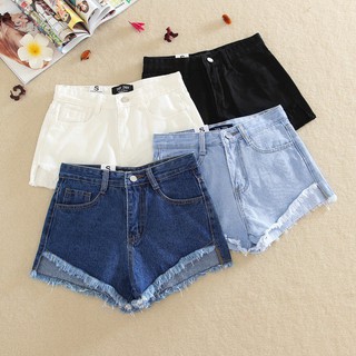 Quần short jean lưng cao nữ
