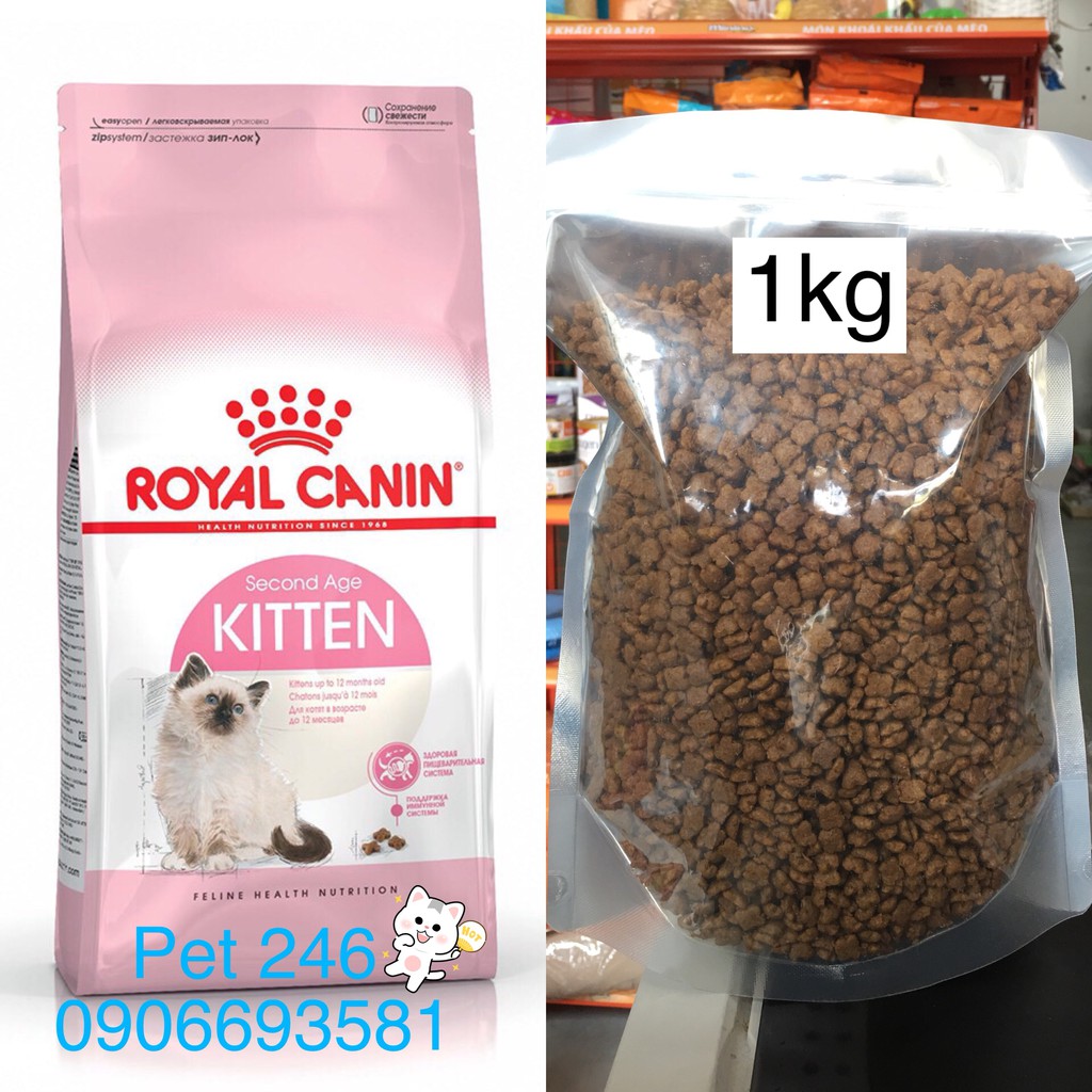 Thức Ăn Cho Mèo Con Royal Canin Kitten túi Chiết 1Kg