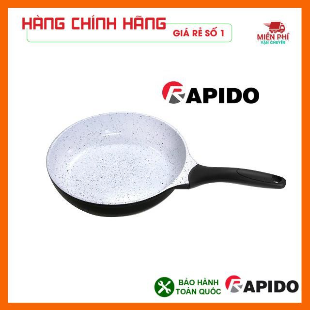 Chảo chống dính bếp từ, chảo từ men Đức Rapido 20cm, 24cm, 28cm đáy phẳng,thân và đáy chảo bằng nhôm đúc nguyên khối