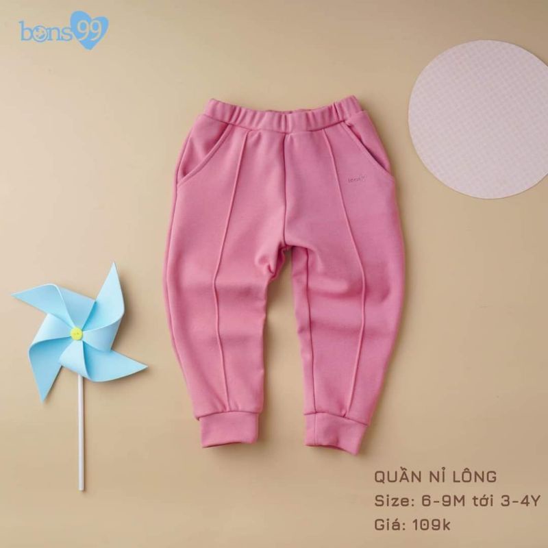 Quần nỉ lông dày dặn Bon99